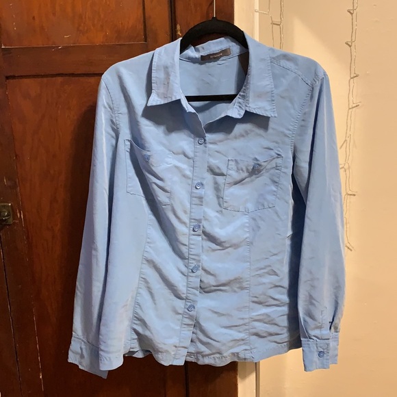 Blue button up - Picture 3 of 4
